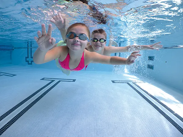 Kids Swimming.