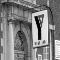 An archived, black-and-white photo of West End YMCA.