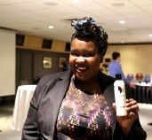 Monique London, owner of London Ivy, spoke on a entrepreneurs' panel providing advice to the girl of SOWS.